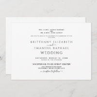 Einfache Schwarz/Weiß Beide Eltern aufgeführt Einl