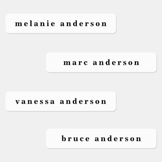 Einfache Schwarz-Weiß-Bezeichnung Etiketten (Gruppe)