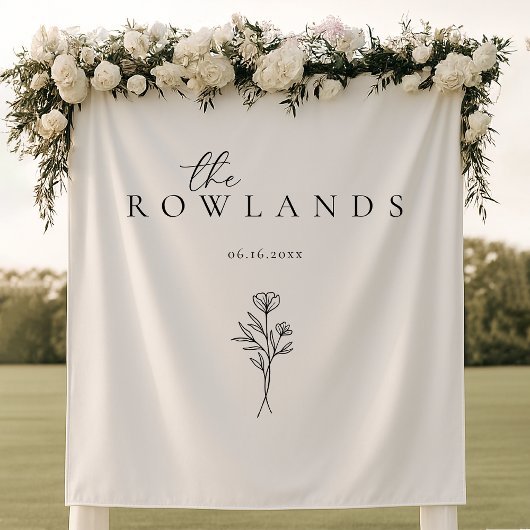 Einfache Schwarz-Weiß-Bezeichnung für Sweetheart T Wandteppich