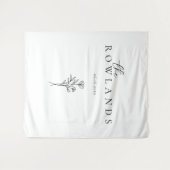 Einfache Schwarz-Weiß-Bezeichnung für Sweetheart T Wandteppich (Vorderseite (Horizontal))