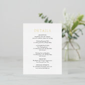 Einfache Schwarz-Weiß-Braut-UAWG Folie Einladungspostkarte (Stehend vorne)