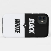 Einfache Schwarz-Weiß-Eleganz! Case-Mate iPhone Hülle (Rückseite (Horizontal))