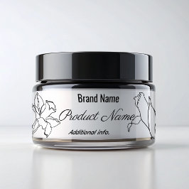 Einfache Schwarz-Weiß-Eleganz Wasserflaschenetikett