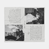 Einfache Schwarz-Weiß-Fotos mit maßgeschneiderten  Fleecedecke (Vorderseite (Horizontal))