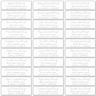 Einfache Schwarz-Weiß-Gästeschrift Aufkleber