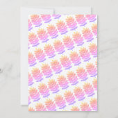 Einfache Schwarz-Weiß-Glanz Fall 1. Geburtstag Einladung (Rückseite)