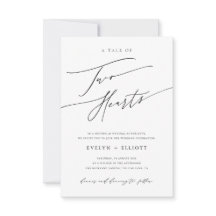 Einfache Schwarz-Weiß-Hochzeit