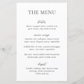 Einfache Schwarz-Weiß-Hochzeitskarte (Vorderseite)