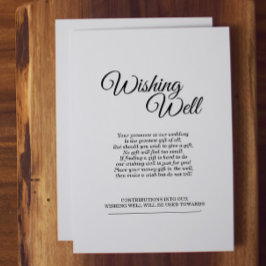 Einfache Schwarz-Weiß-Kalligraphie wünscht sich gu Begleitkarte