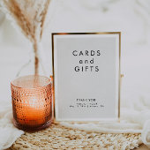 Einfache Schwarz-Weiß-Karten-Geschenke für Hochzei Einladung