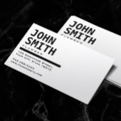 Einfache Schwarz/Weiß-Klempner-Visitenkarte Visitenkarte