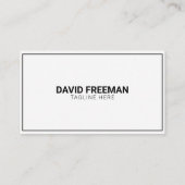 Einfache Schwarz-Weiß-Konstruktionsarbeiter Visitenkarte (Rückseite)