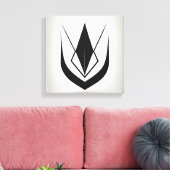 Einfache Schwarz-Weiß-Kunst, stilvoll Leinwanddruck (Insitu (Wohnzimmer))