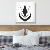Einfache Schwarz-Weiß-Kunst, stilvoll Leinwanddruck (Insitu (Schlafzimmer))