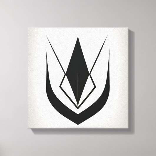 Einfache Schwarz-Weiß-Kunst, stilvoll Leinwanddruck (Vorderseite)