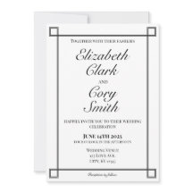 Einfache Schwarz-Weiß-Minimalistische Elegance Hoc