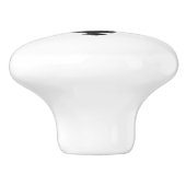 Einfache Schwarz-Weiß-Moderne handgezeichnet Niedl Keramikknauf (Seitenansicht)