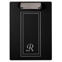 Einfache Schwarz-Weiß-Monogramm-Geschäfte