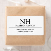 Einfache Schwarz-Weiß-Monogramm modern (Insitu)