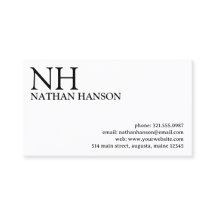 Einfache Schwarz-Weiß-Monogramm modern