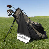 Einfache Schwarz-Weiß-Opa für alle Zeiten Golfhandtuch (Gras)