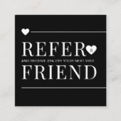 Einfache Schwarz-Weiß-Reader für einen Freund-Make Empfehlungskarte (Vorderseite)