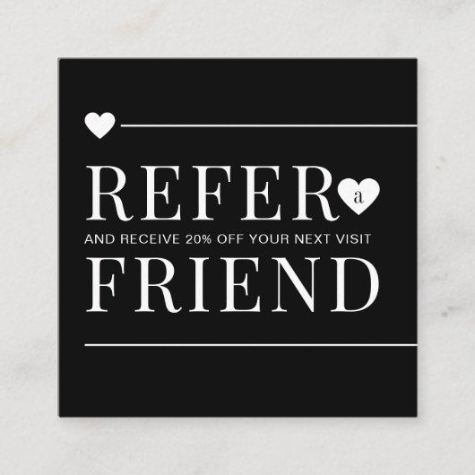 Einfache Schwarz-Weiß-Reader für einen Freund-Make Empfehlungskarte (Vorderseite)