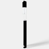 Einfache Schwarz-Weiß-Riesenmonogramm Case-Mate iPhone Hülle (Rückseite / Links)