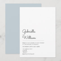Einfache Schwarz-Weiß-Script-Hochzeit
