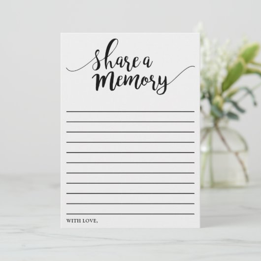 Einfache Schwarz/Weiß-Speicherkarte freigeben Hinweiskarte (Stehend Vorderseite)