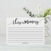 Einfache Schwarz/Weiß-Speicherkarte freigeben Hinweiskarte (Stehend Vorderseite)