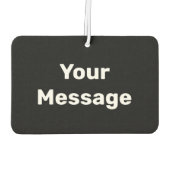 Einfache Schwarz-Weiß-Vorlage für die Meldung Autolufterfrischer (Rückseite)