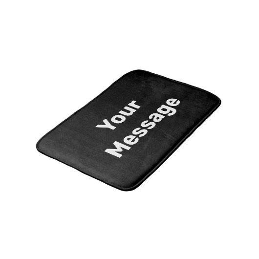 Einfache Schwarz-Weiß-Vorlage für die Meldung Badematte (Schrägansicht)