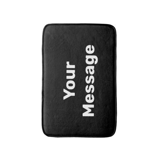 Einfache Schwarz-Weiß-Vorlage für die Meldung Badematte (Vorderseite Vertikal)