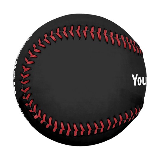 Einfache Schwarz-Weiß-Vorlage für die Meldung Baseball (Vorderseite Links)