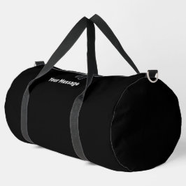Einfache Schwarz-Weiß-Vorlage für die Meldung Duffle Bag