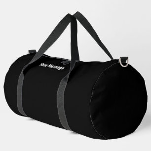 Einfache Schwarz-Weiß-Vorlage für die Meldung Duffle Bag