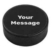 Einfache Schwarz-Weiß-Vorlage für die Meldung Eishockey Puck (3/4)