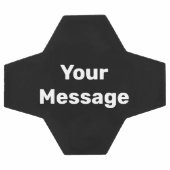 Einfache Schwarz-Weiß-Vorlage für die Meldung Fußball (Flach)