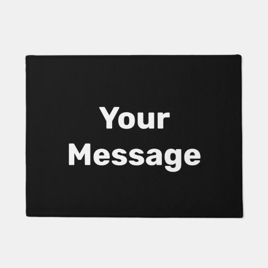 Einfache Schwarz-Weiß-Vorlage für die Meldung Fußmatte (Vorderseite)