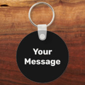 Einfache Schwarz-Weiß-Vorlage für die Meldung Schlüsselanhänger (Vorderseite)