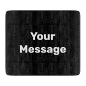 Einfache Schwarz-Weiß-Vorlage für die Meldung Schneidebrett (Vorderseite)