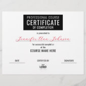 Einfache Schwarz-weiße Auszeichnung für den Abschl (Vorderseite)