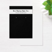 Einfache Schwarz-weiße, benutzerdefinierbare Earri (Schreibtisch)