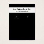 Einfache Schwarz-weiße, benutzerdefinierbare Earri (Vorderseite)