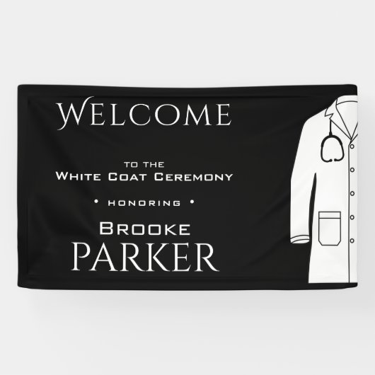 Einfache Schwarz-weiße Feier Begrüßung Hintergrund Banner (Horizontal)