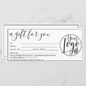 Einfache Schwarz-weiße Grenz-Schenkungsurkunde (Vorne/Hinten)