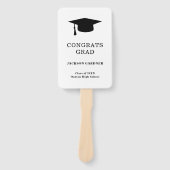 Einfache Schwarz-weiße Hauptplatine Moderner Absch Fächer (Vorderseite)