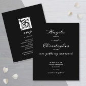 Einfache Schwarz-weiße Hochzeit