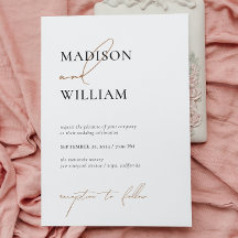 Einfache Schwarz-weiße Hochzeit Modernes Minimalis